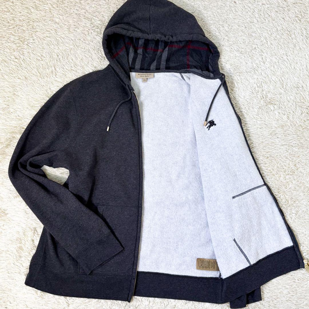 バーバリー ジップパーカー ダブルジップ XXXL 裏起毛 4L3XL 4L BURBERRY