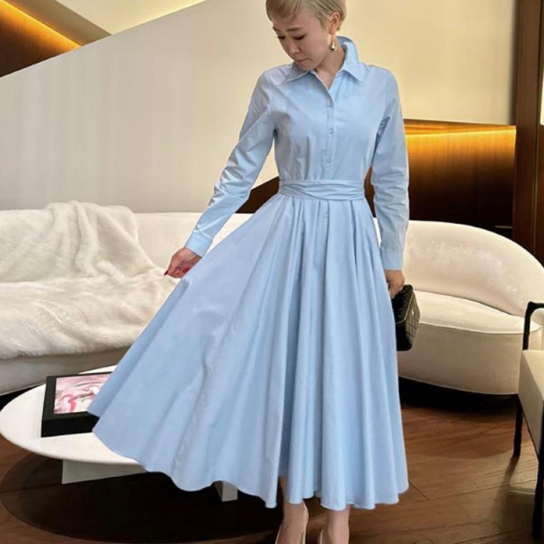 【JENNE】オードリールックエアリーワンピース・長袖 【JENNE】オードリールックエアリーワンピース・長袖