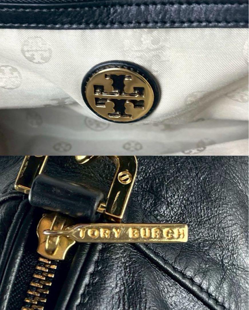 ✨美品✨トリーバーチ　ショルダーバッグ ボストンバッグ　2way レザー　黒