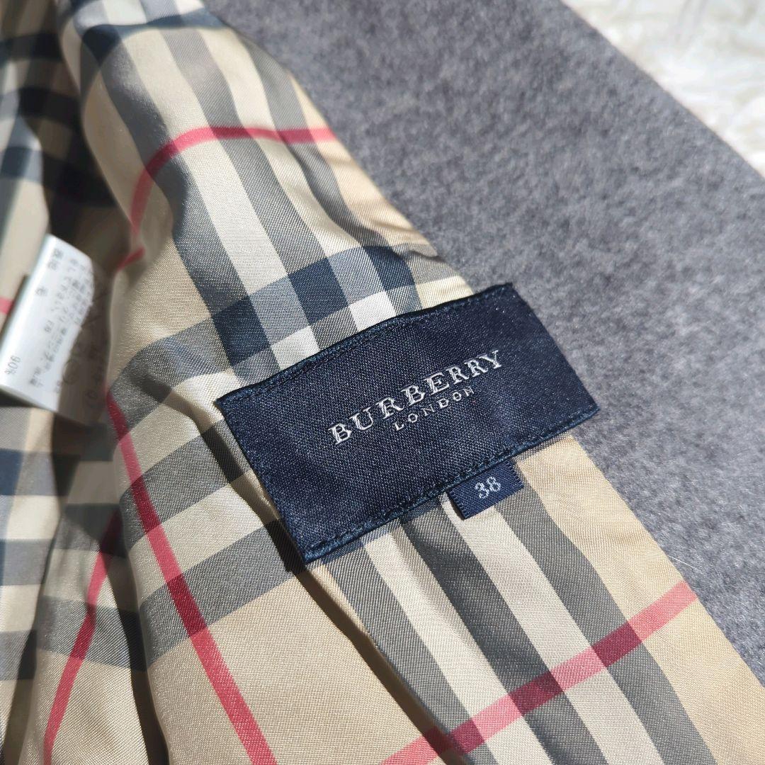 バーバリーロンドン メガチェック ダブルフェイス セットアップ アンゴラ混 バーバリーロンドン メガチェック ダブルフェイス セットアップ アンゴラ混