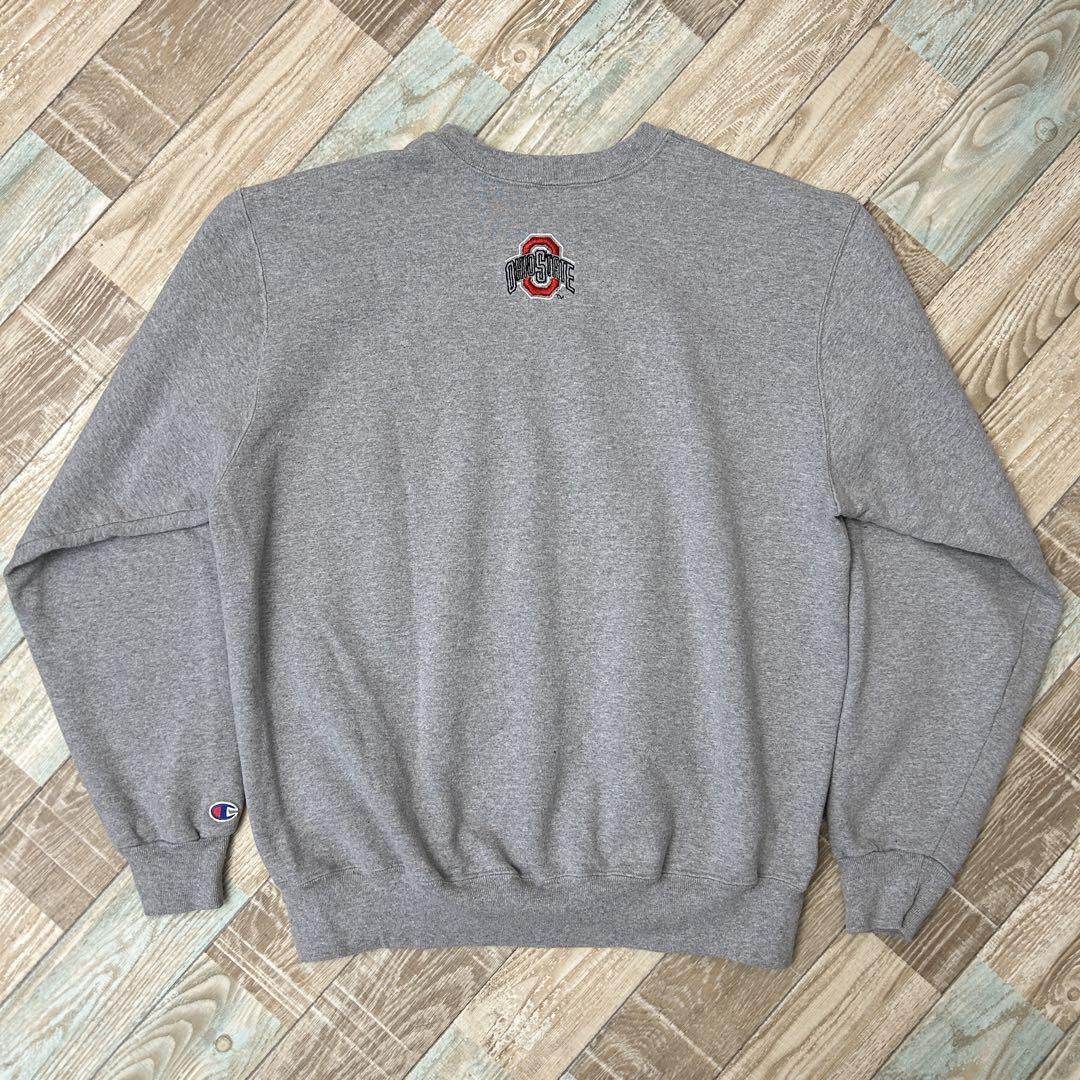USA製 90s チャンピオン スウェット BUCKEYES 前V 青タグ XL