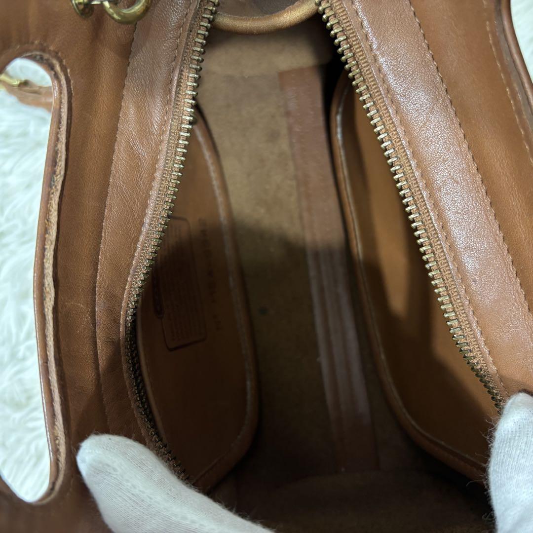 OLD COACH 2way ハンド ショルダー バッグ ブラウン 9942