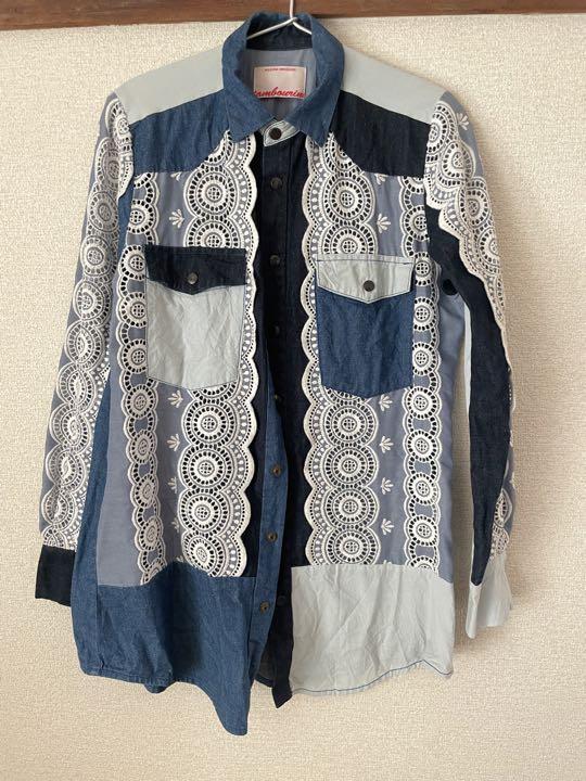 ノゾミイシグロ　レースデザインシャツ