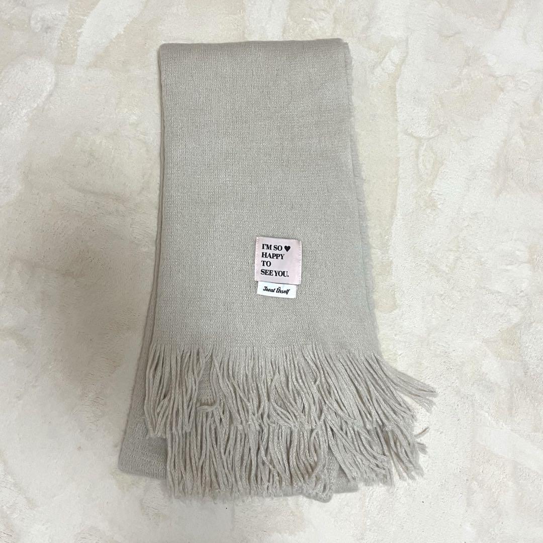 Treat Ürself トリートユアセルフ マフラー トリートユアセルフ treat urself マフラー ピンクの通販 by