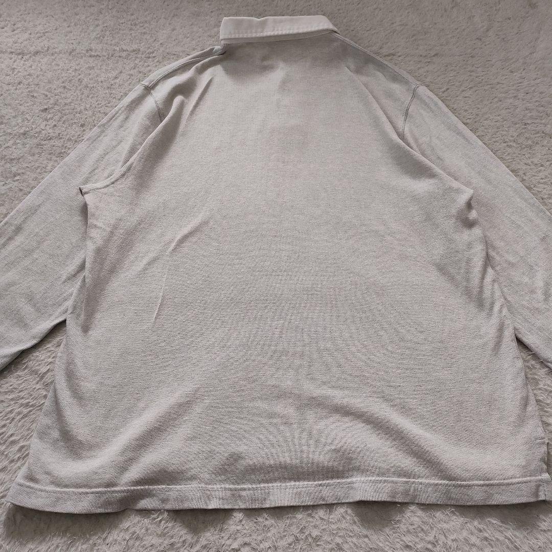 【美品】Polo Ralph Lauren ラガーシャツポロシャツ ライトグレー