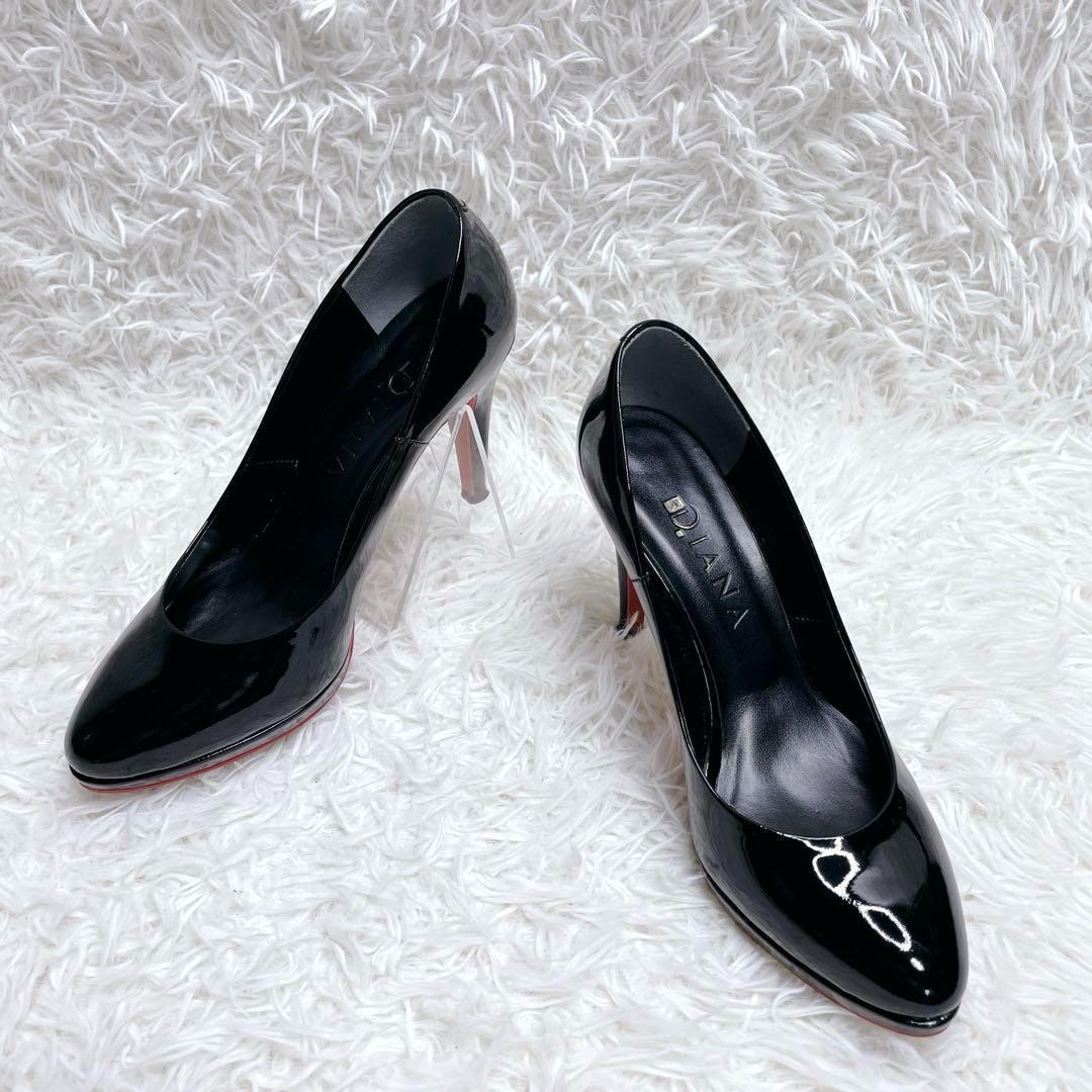 美品✨ DIANA ダイアナ エナメルパンプス レッドソール 23.5cm