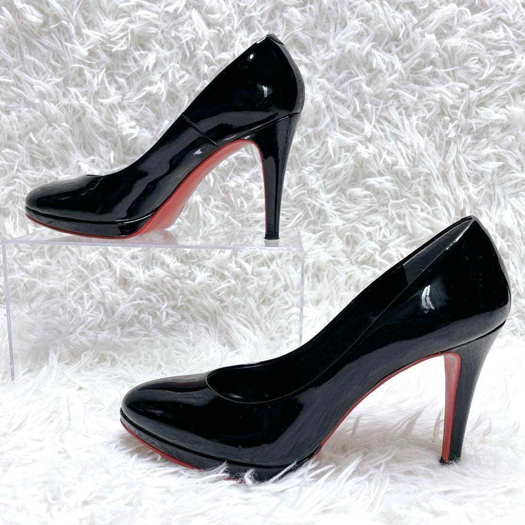 DIANA - DIANA パンプス ブラック エナメル レッドソール 23.5cm