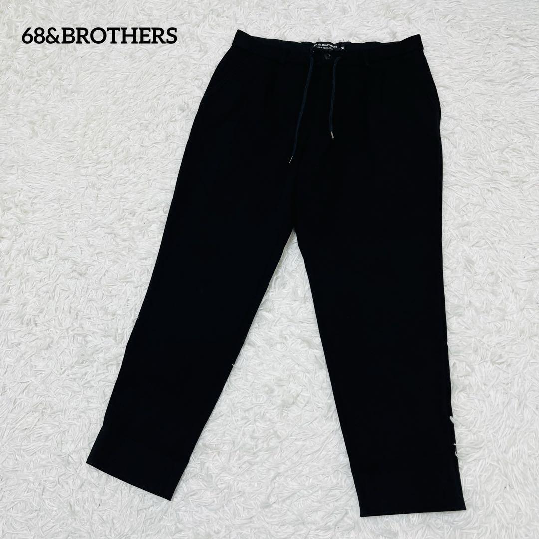 68&BROTHERS 2タック スウェットパンツ 黒 M