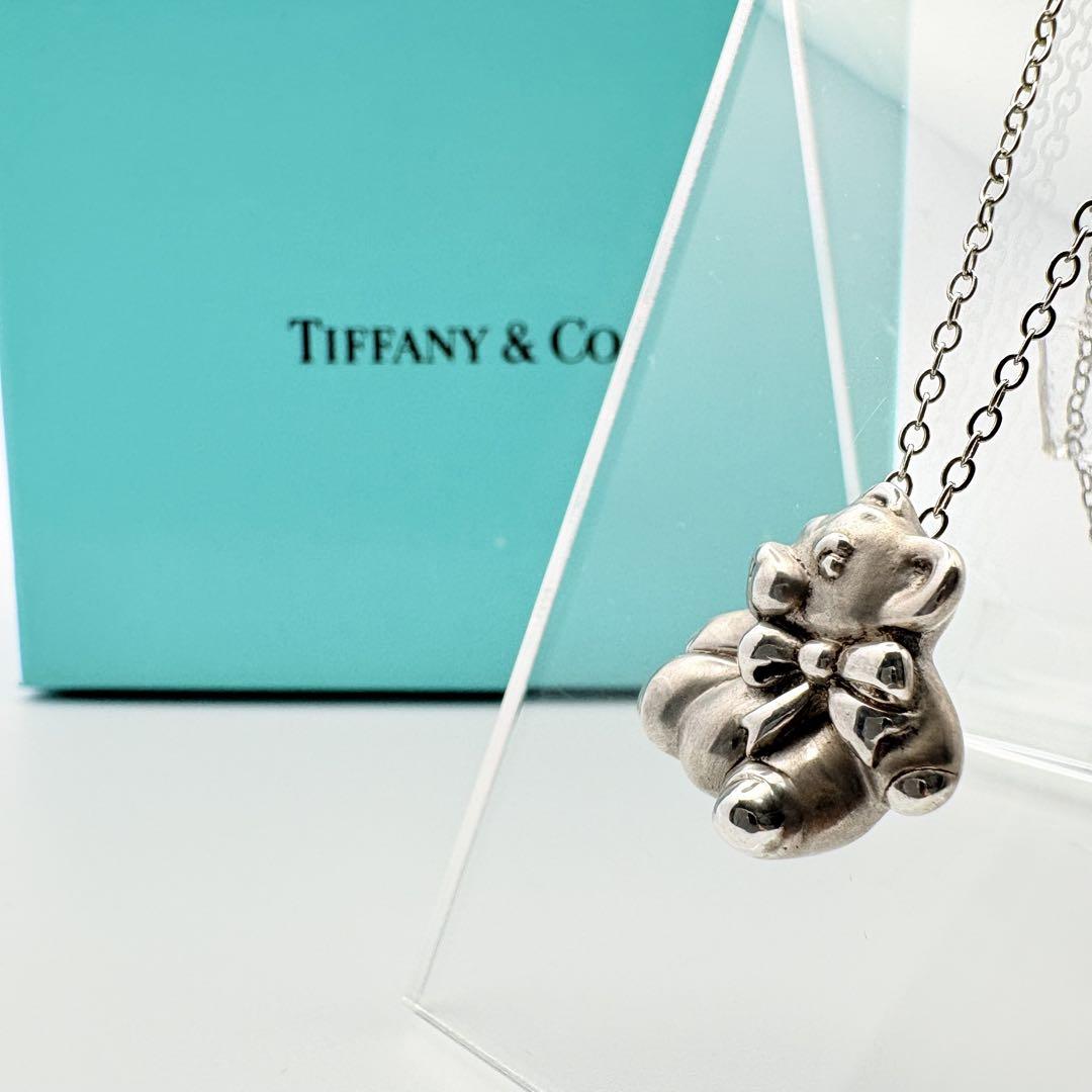 超美品　ティファニー　テディベア　シルバーネックレス TIFFANY&Co. ティファニー ネックレス テディベア シルバー925