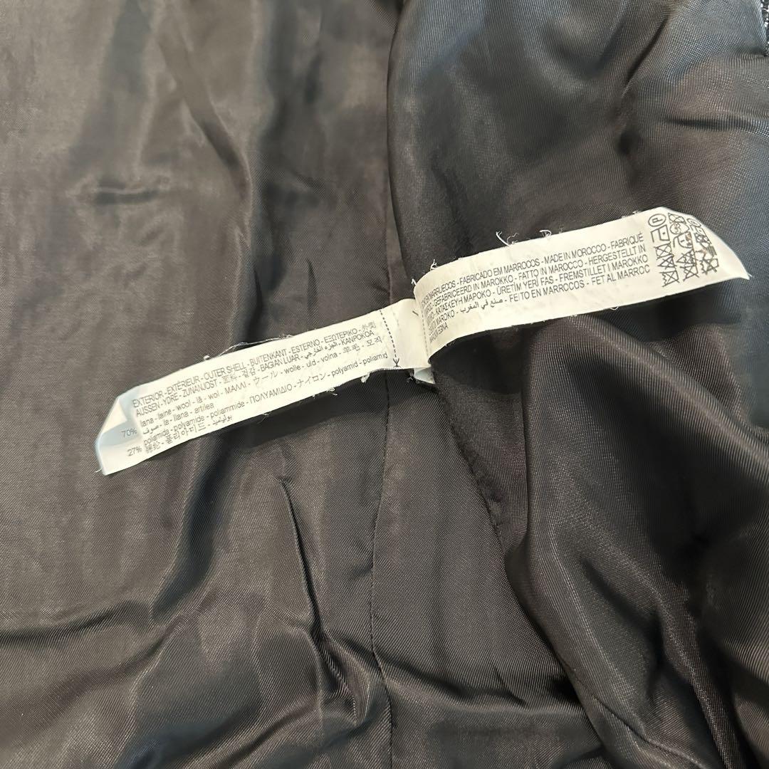 ZARA チェスターコート　ダブル　チェック　ロングサイズ　ビジネス　メンズ ZARA チェスターコート ダブル チェック ロング メンズ マンテコ