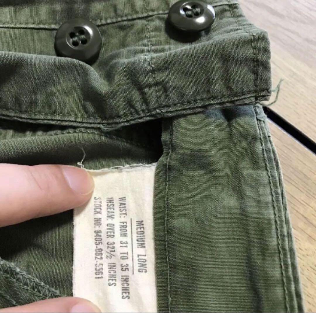 US ARMY 60s 2nd ジャングルファティーグパンツ ノンリップ 軍