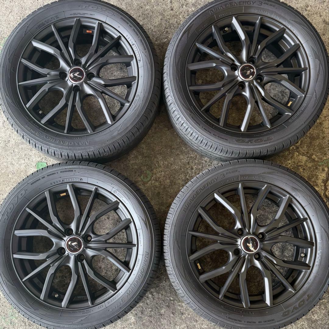 美品！16インチ weds ホイール 185/55R16 タイヤ付き