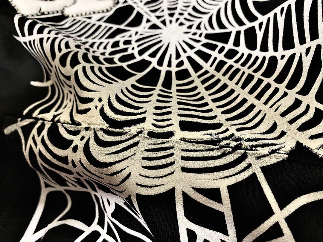 【Sp5der Hoodie Black/スパイダーパーカー 黒】