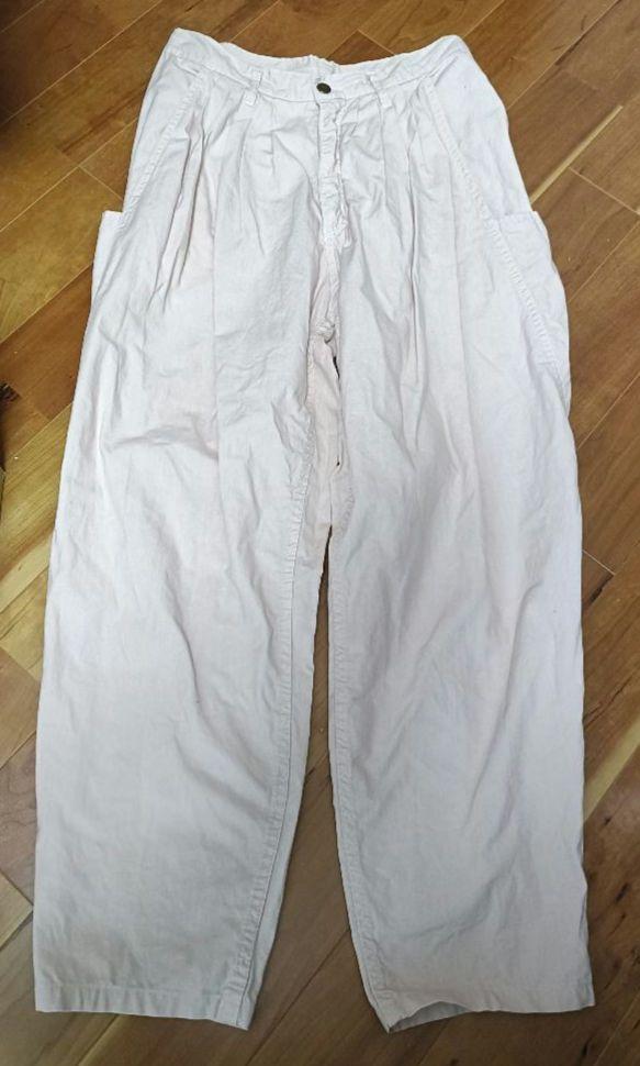 OTOE購入 vintage コットン テーパードパンツ ピンク