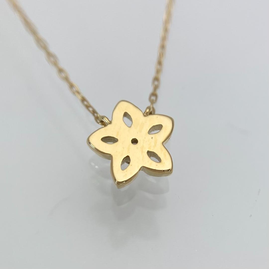 新品 ダイヤモンド ネックレス 0.04ct K18