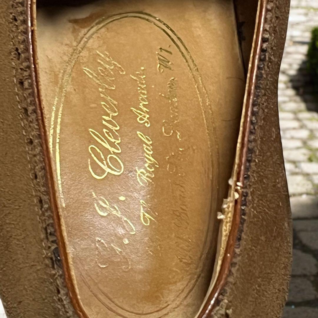 ジョージクレバリー TOBACCO SUEDE LEATHER SOLE 6E