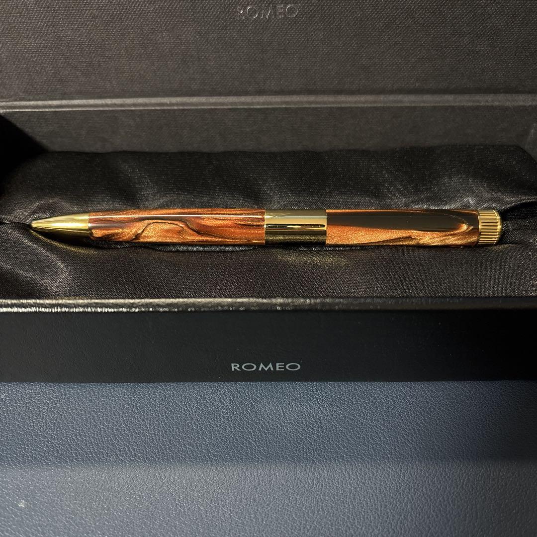 【新品・即日発送】限定ロメオNo.3 オーリックアンバー 細軸