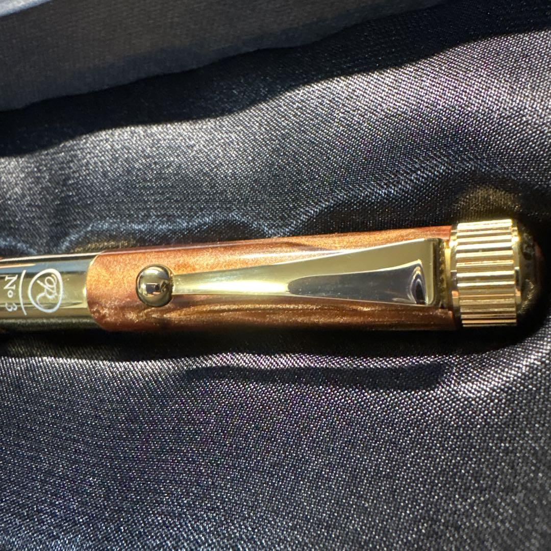 【新品・即日発送】限定ロメオNo.3 オーリックアンバー 細軸