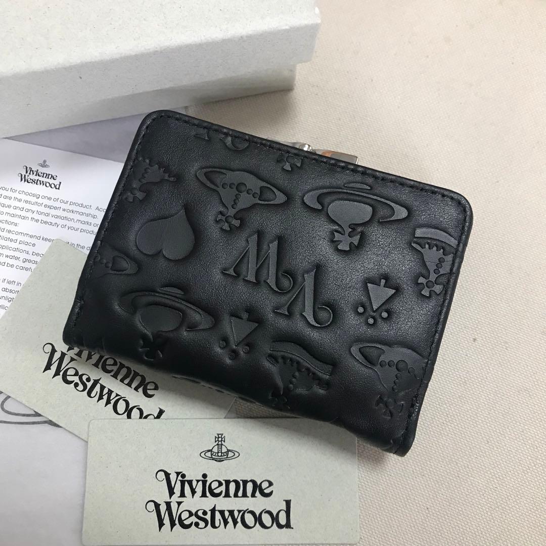 Vivienne Westwood ブラック 三つ折り財布 Vivienne Westwood ブラック 三つ折り財布