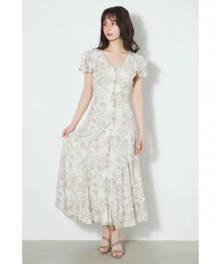 レビュー高評価の商品! 今期 rienda ダブルフレアスリーブOP ロング