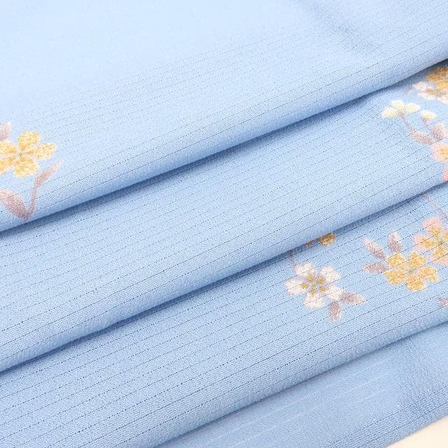 Y3580◆美品 絽 小紋 誂えポリエステル 手縫い仕立て 洗える夏着物