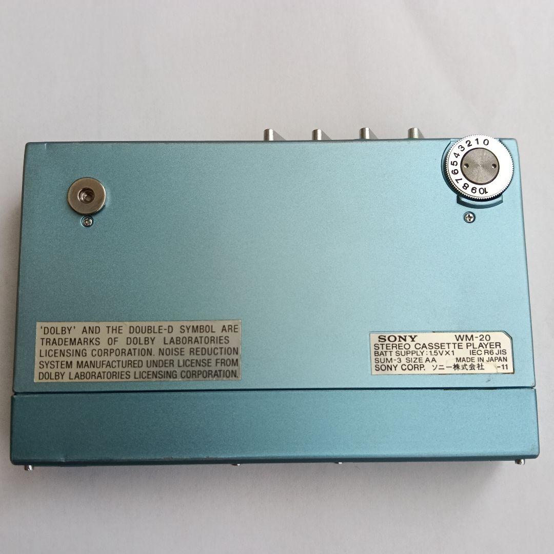 動作未確認 ジャンク SONY WM-20 カセットプレーヤー
