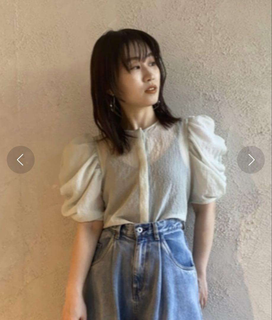 フレイ アイディー タックパフボリュームスリーブブラウス
