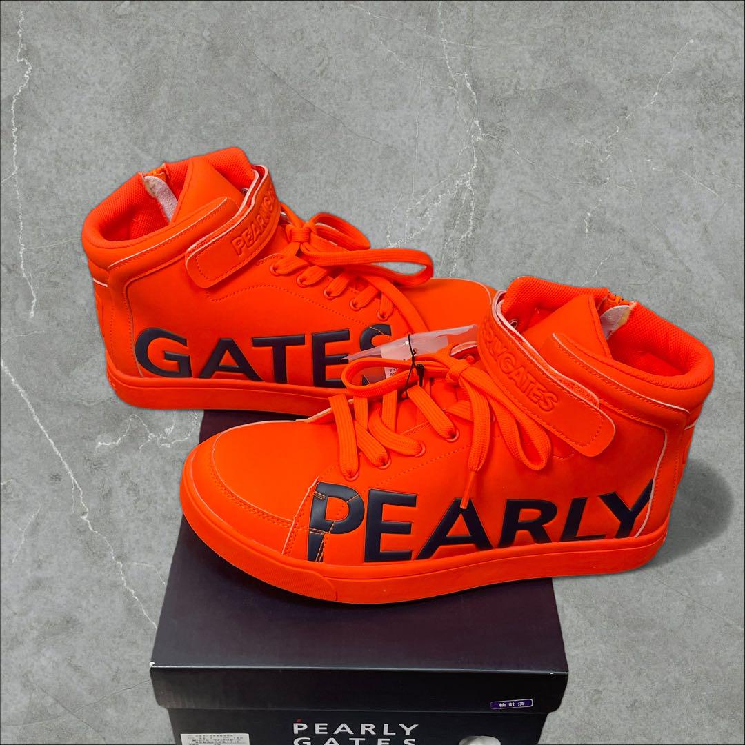 新品未使用 PEARLY GATES サイドロゴ ミドルカットシューズ 26cm