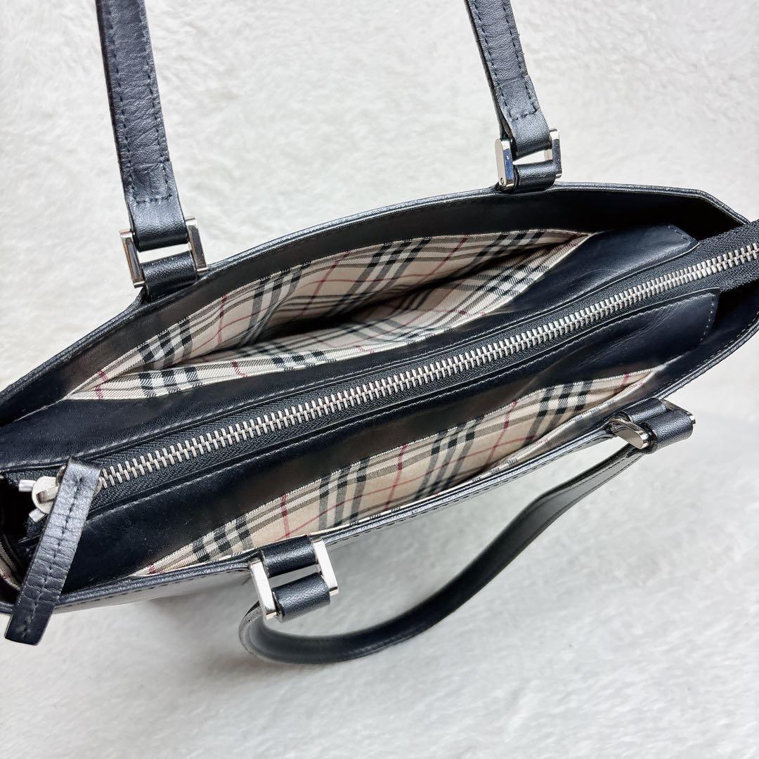 BURBERRY バーバリー ノバチェック トートバッグ 肩掛け A4 縦型