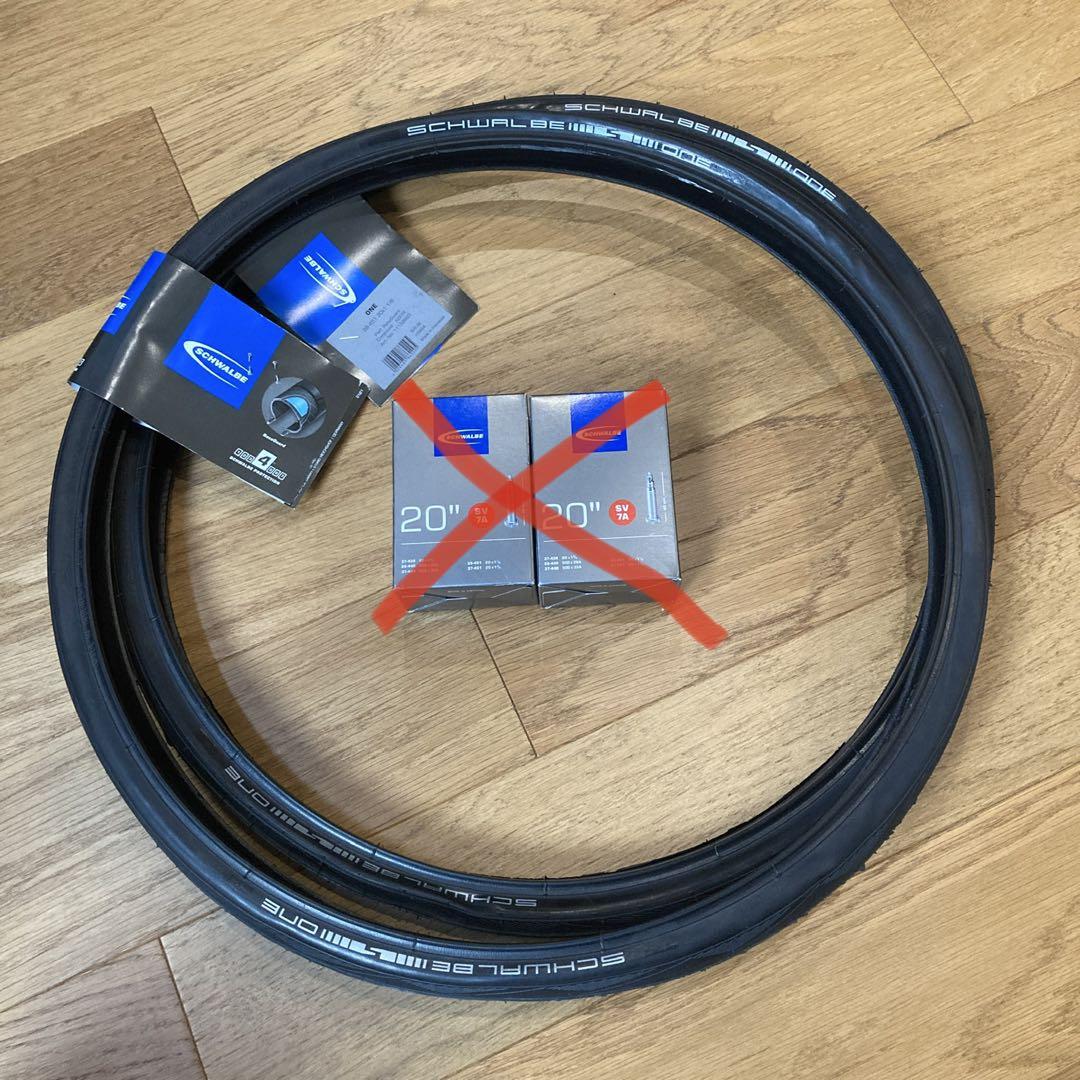 シュワルベ ワン 20インチ 28-451 タイヤ2本セット SCHWALBE SCHWALBE 2本セット Schwalbe ONE 20 x 1 1/8インチ (28-451