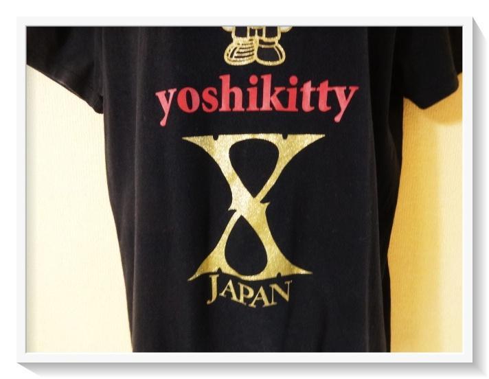 YOSHIKI YOSHIKITTY Tシャツ (ピンク×赤) ヨシキティ ハロー