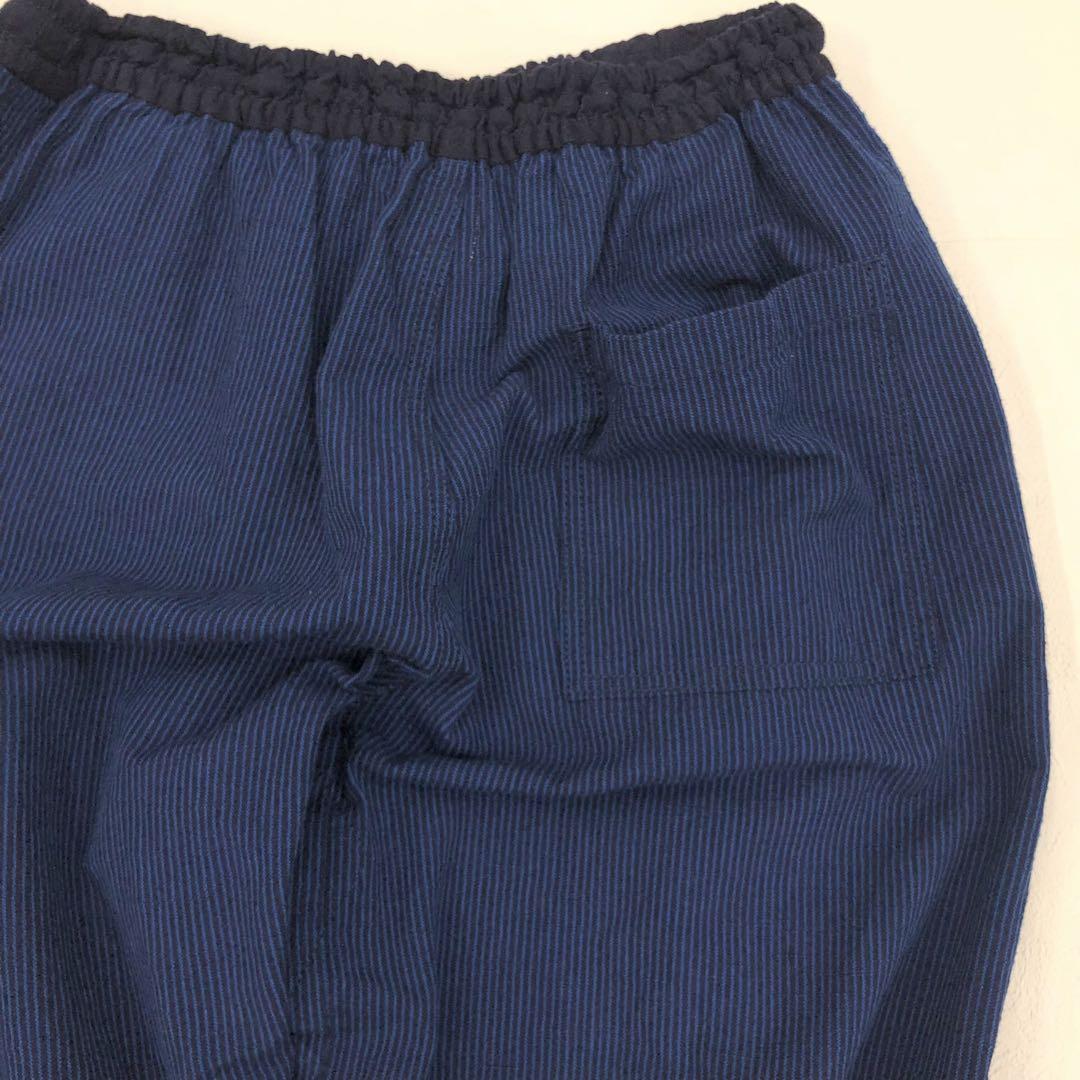 儀右ヱ門 もんぱん 久留米絣 もんぺ ロングパンツ Y7033-2 日本
