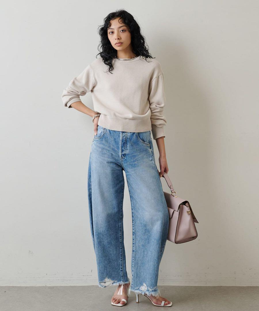 whim gazette ウィムガゼット　ラインカーブデニム DENIM