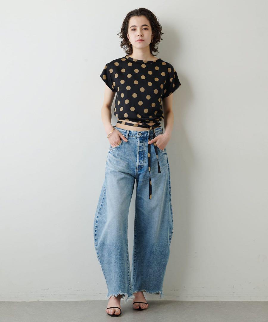 whim gazette ウィムガゼット　ラインカーブデニム DENIM
