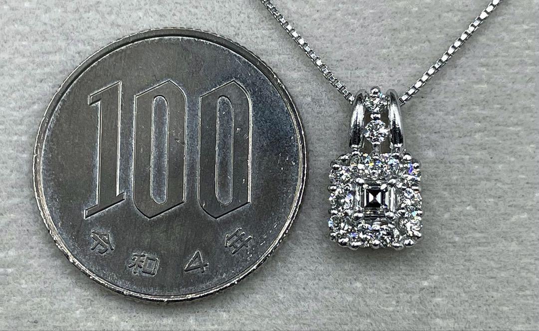 最終交渉可JD433★高級 ダイヤモンド0.49ct プラチナ ヘッド ソ付 JF301☆高級 ダイヤモンド0.4ct プラチナ ペンダントヘッド