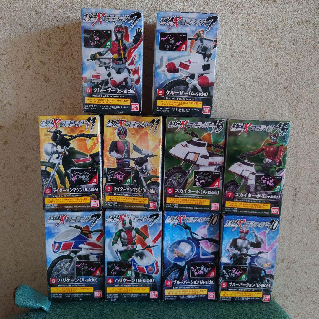 ワンピなど最旬ア！ SHODO-X 掌動X 昭和ライダーバイクまとめ売り メルカリ - 特撮