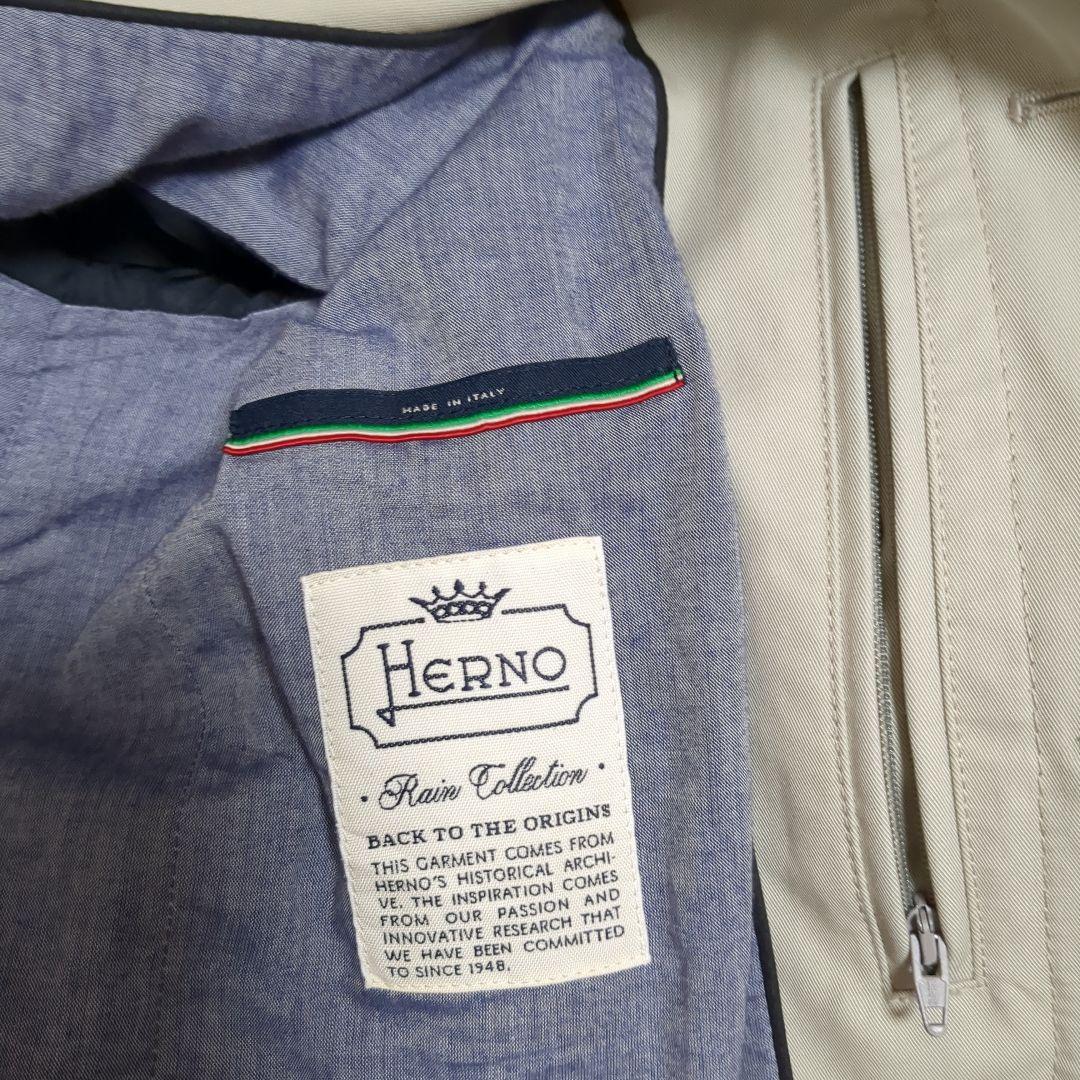 HERNO　ヘルノ　バルカラーコート　ステンカラー44　レインコレクション