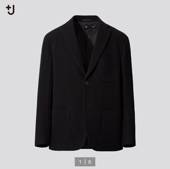 早い者勝ち +J】20AW即完ウールブレンドオーバーサイズジャケットXL 【UNIQLO - テーラードジャケット