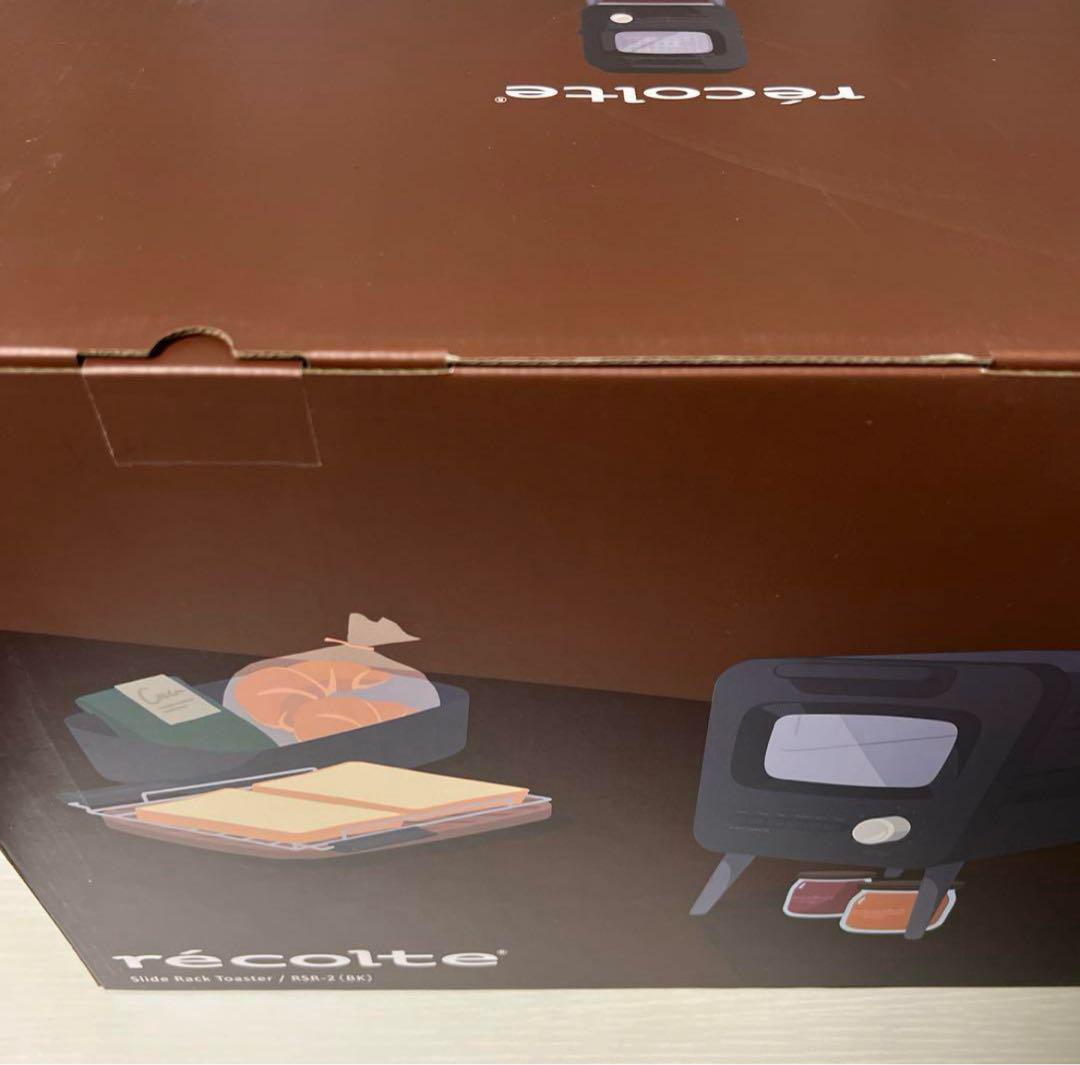 新品 レコルト スライドラックトースター ブラック オーブントースター
