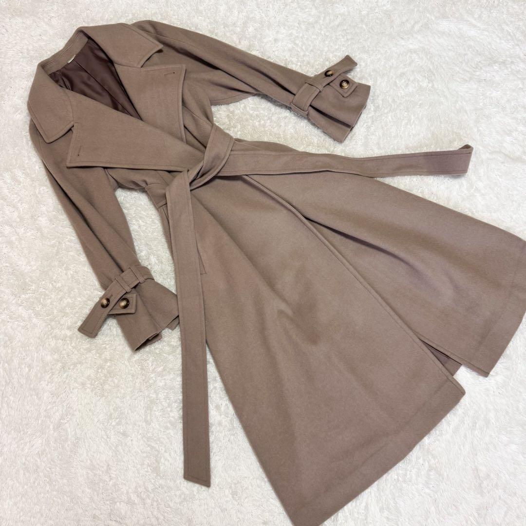 スナイデル　ウールカシミアスタンドカラーコート 24年AW