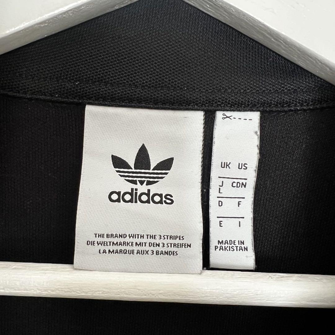 【美品】adidas トラックジャケット Lサイズ黒 ジャージ