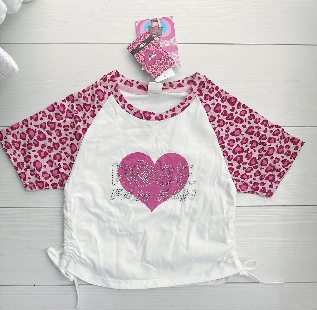 ▷ローズファンファン×lala ヒョウ柄Tシャツ150㌢◁♡*。゜