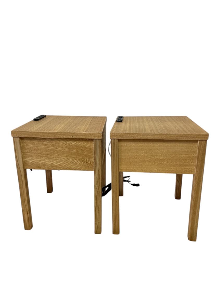 極美品 関家具 ベッドサイドテーブル ナイトテーブル2脚セット 極美品 関家具 ベッドサイドテーブル ナイトテーブル2脚セット