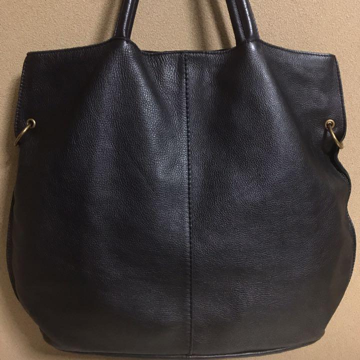 一番人気物 美品 本革 ソフト 牛革 サークル スリム トートバッグ ...