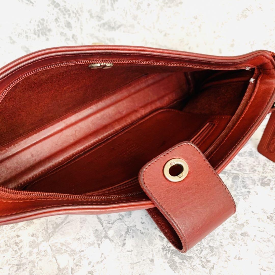 COACH オールドコーチ 9818 ショルダーバッグ ターンロック レッド COACH オールドコーチ 9818 ショルダーバッグ ターンロック