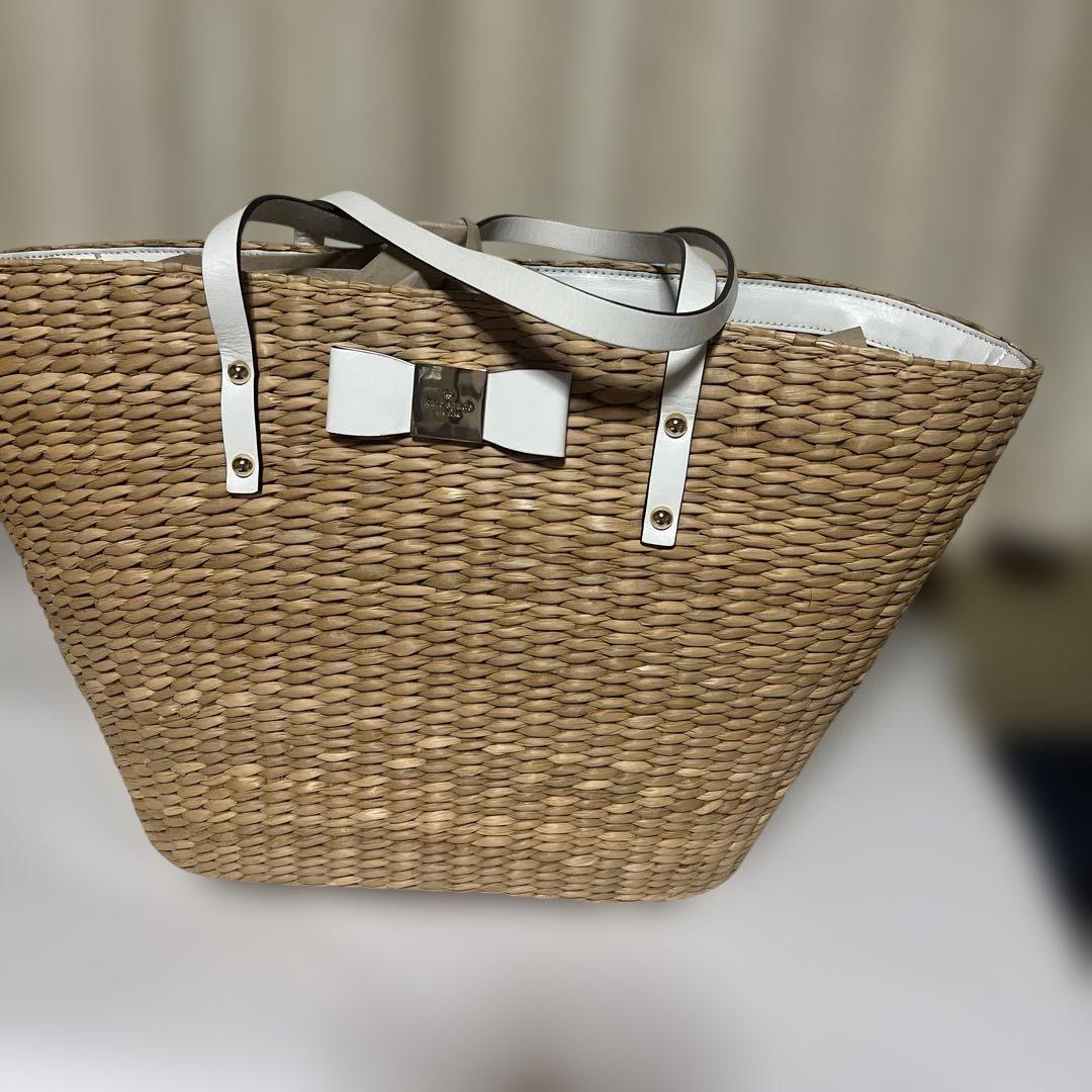 Kate Spade かごバッグ ベージュ