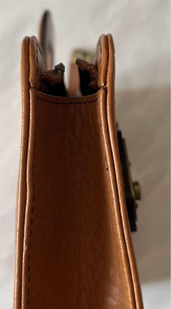 【美品】Burberry バーバリー　ビジネスバッグ ブラウン レザー