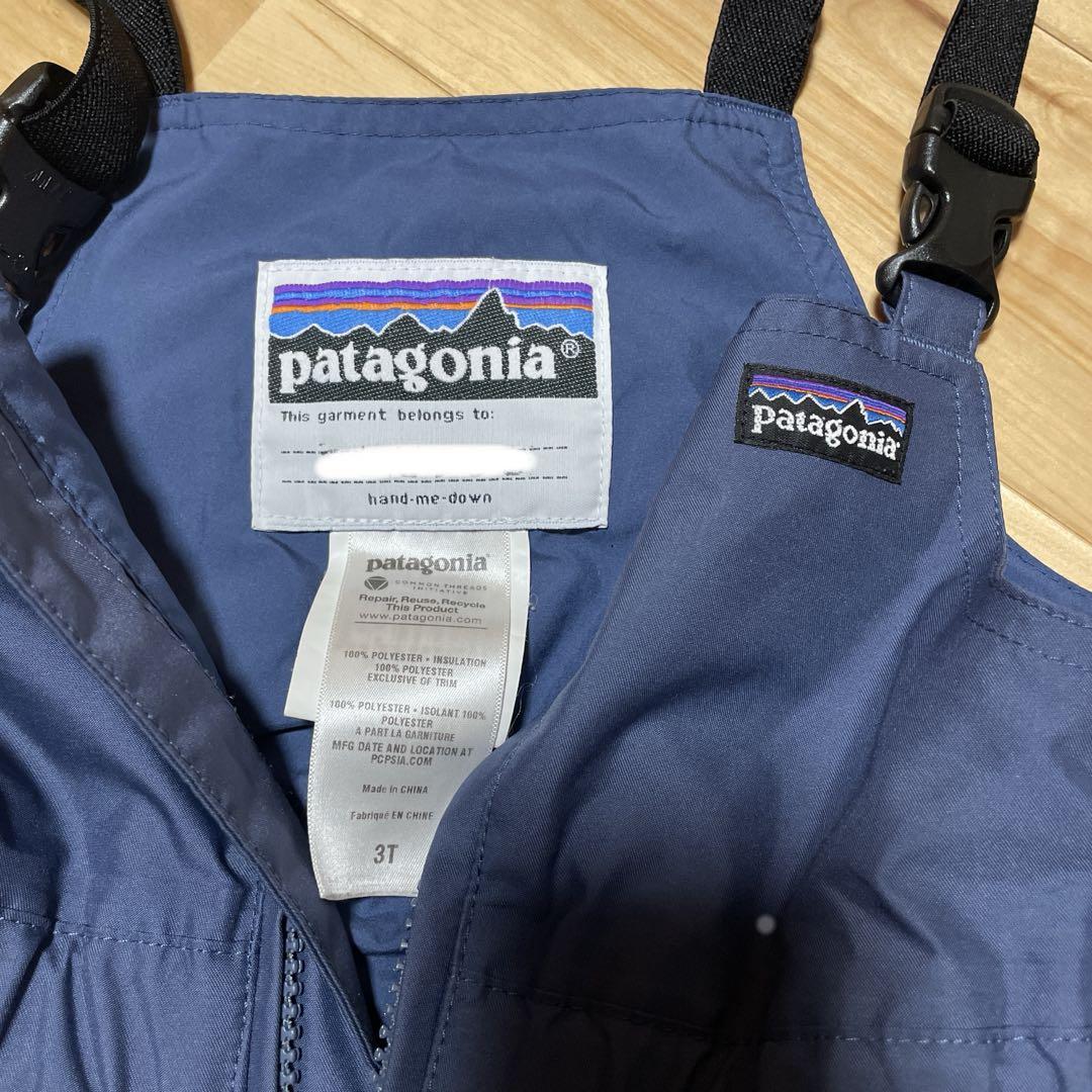 patagonia スノーパンツ　3T ネイビー