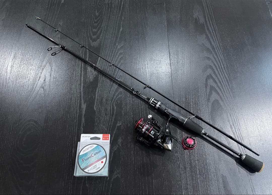 バス釣り2セット・ベイトロッド&リール・スピニングロッド&リール・ダブルライン付