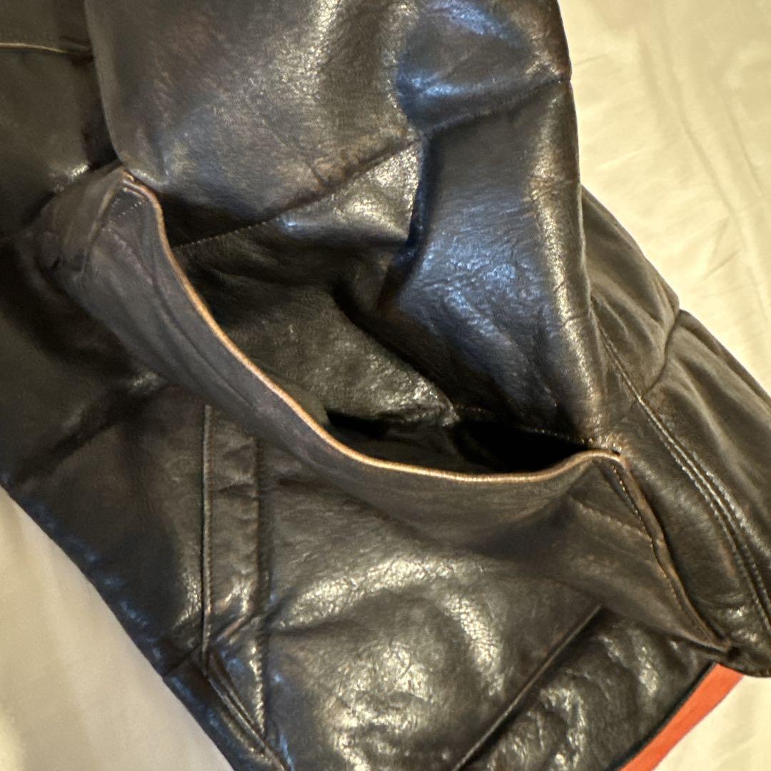 RRL Ralph Lauren牛革レザー ウエスタンダウンベスト